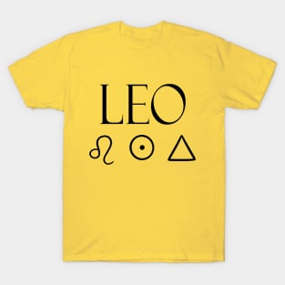 Leo Glyph Planet Element T-Shirt